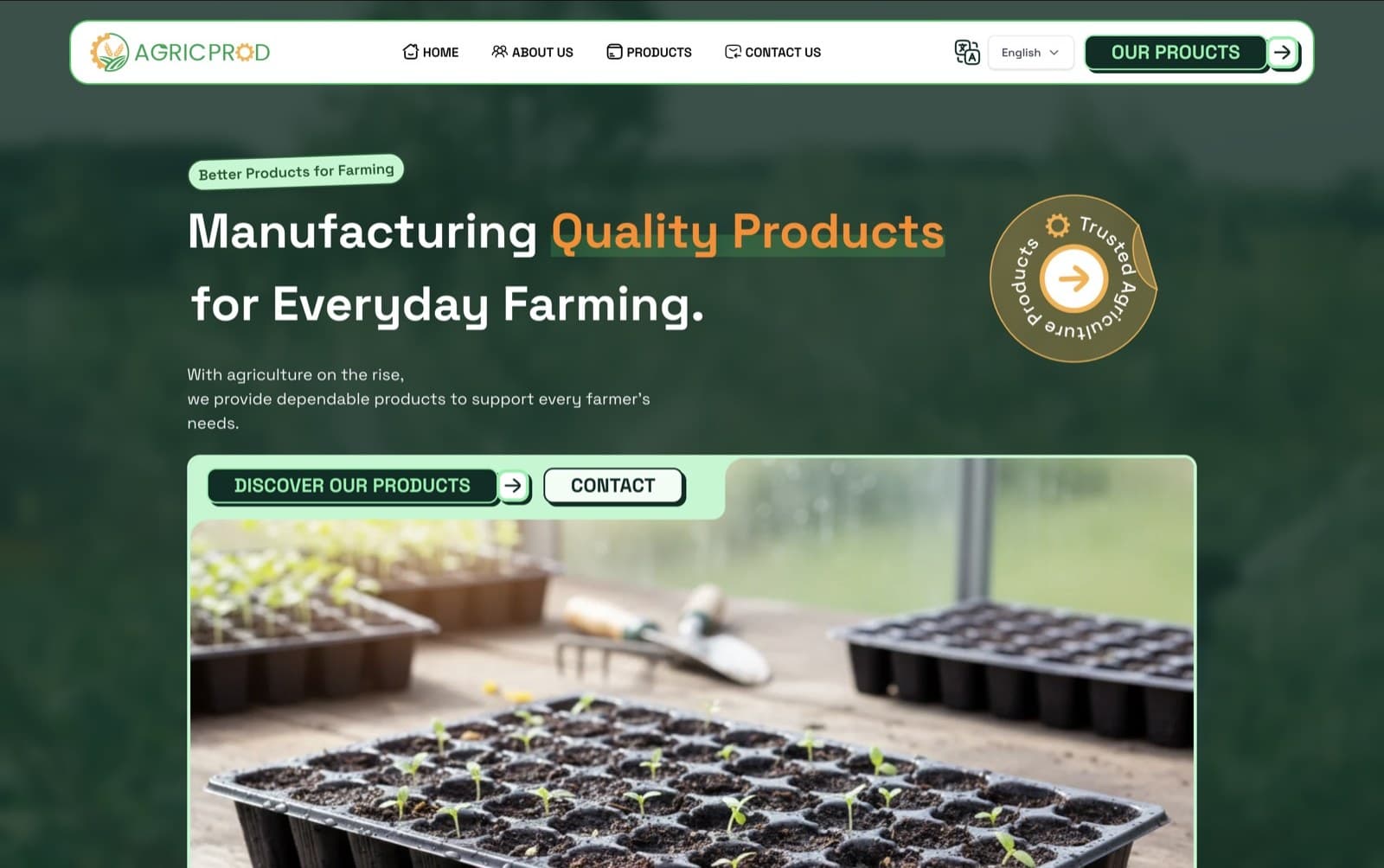 Agric-Prod, E-commerce catalog